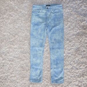 Louis Vuitton Cotton & polyurethane Denim pants 34 Ladies' Blue US Size 2/XSMALL